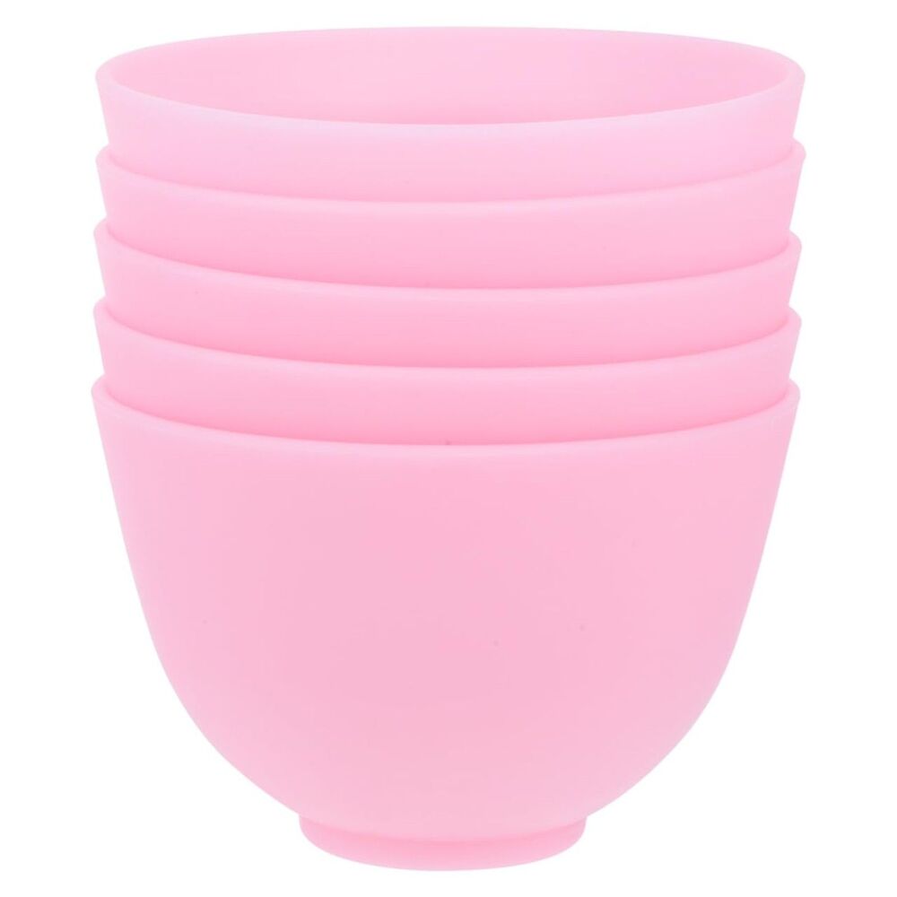 Beavorty 5 Pack Silicone Facial Mask Mixing Bowl Set 4.05 In DIY Skincare Spa